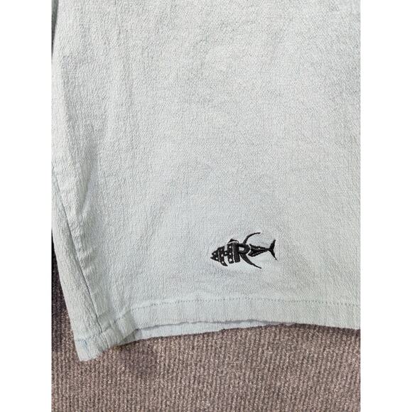 Apparel by Homerun Shorts Mens Large Pull On Drawstring Light Blue Stretch - Picture 2 of 11